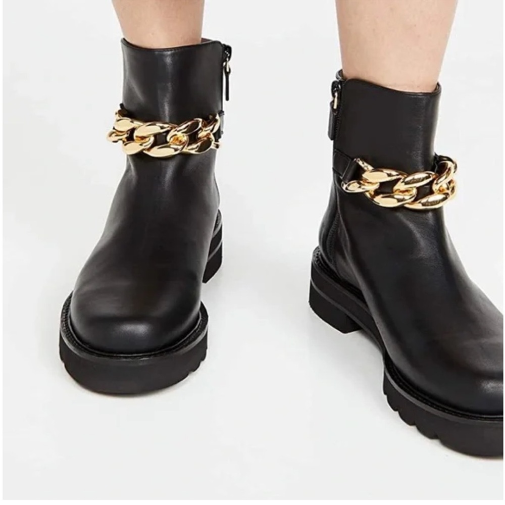 Stuart Weitzman 
Chain Lift Booties